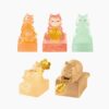 Complete set of Five Blessings Palace Cat Ink Stamps from Beijing Palace Museum collection