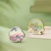 Unique refrigerator magnets featuring Red Apricot & Swallows and Mountain Pavilion designs - decorative metal fridge magnets
