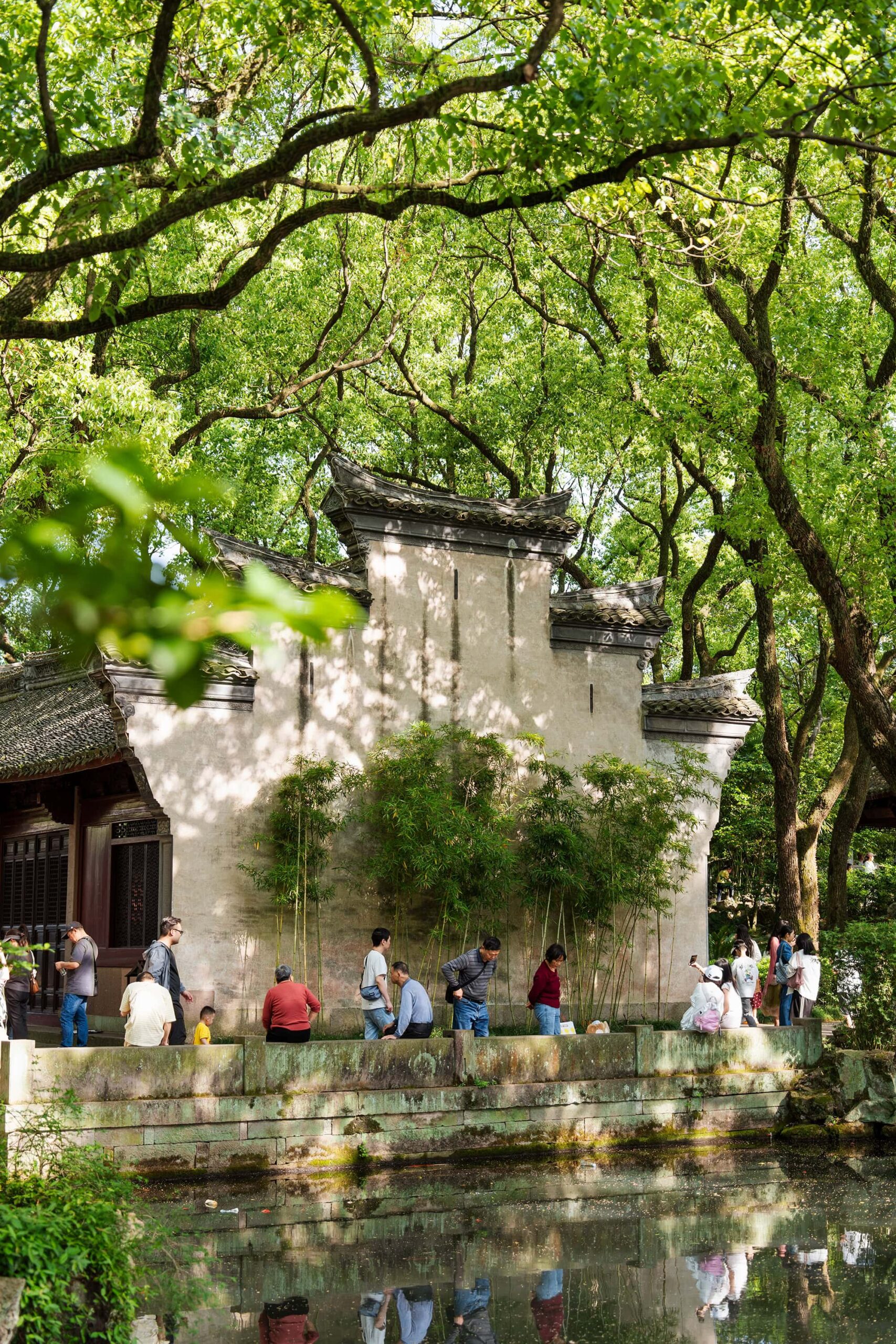 Side view of the traditional horse-head walls in Tianyi Ge East Garden, highlighting their distinctive silhouette