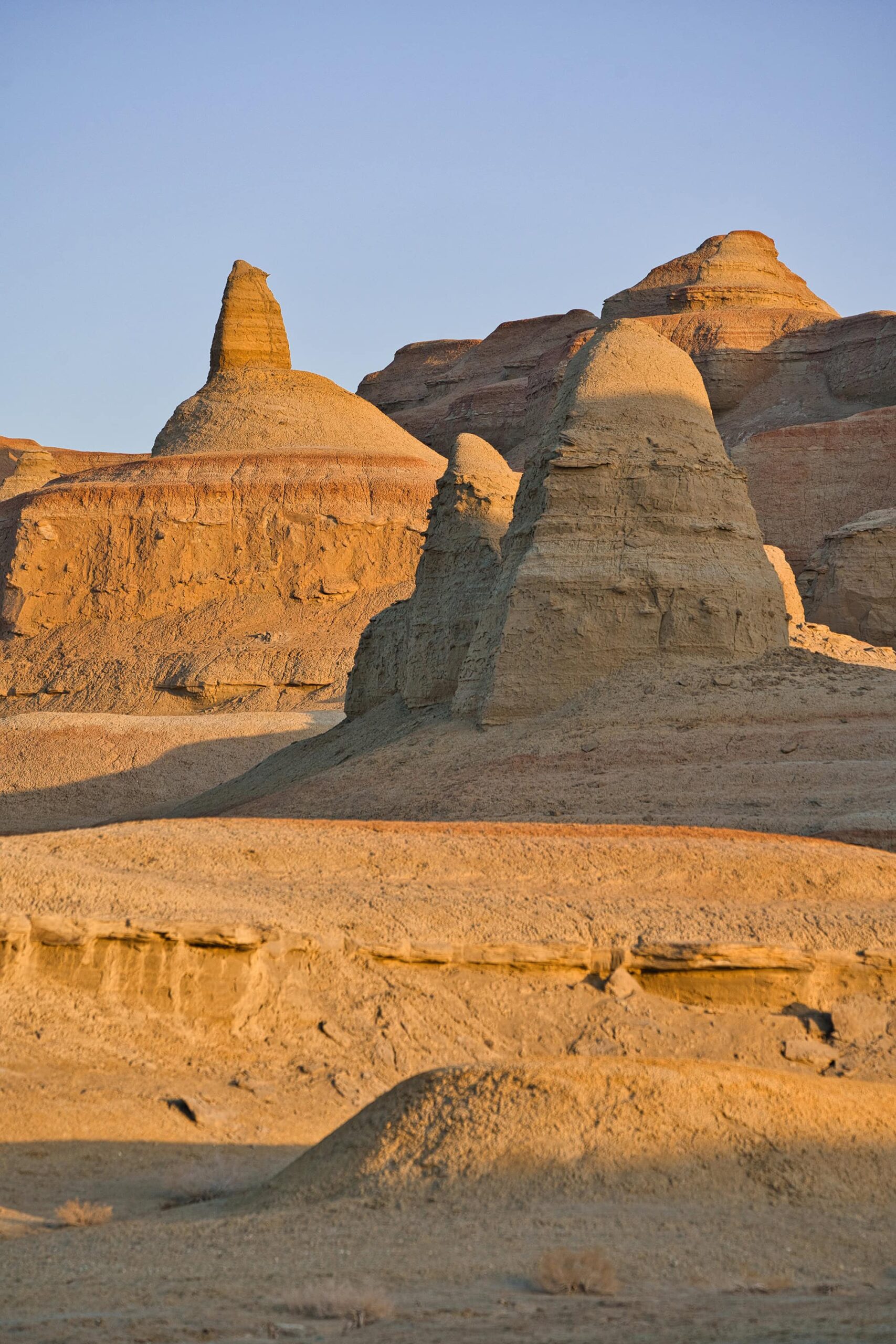 Unique rock pillars in the heart of Karamay Devil City