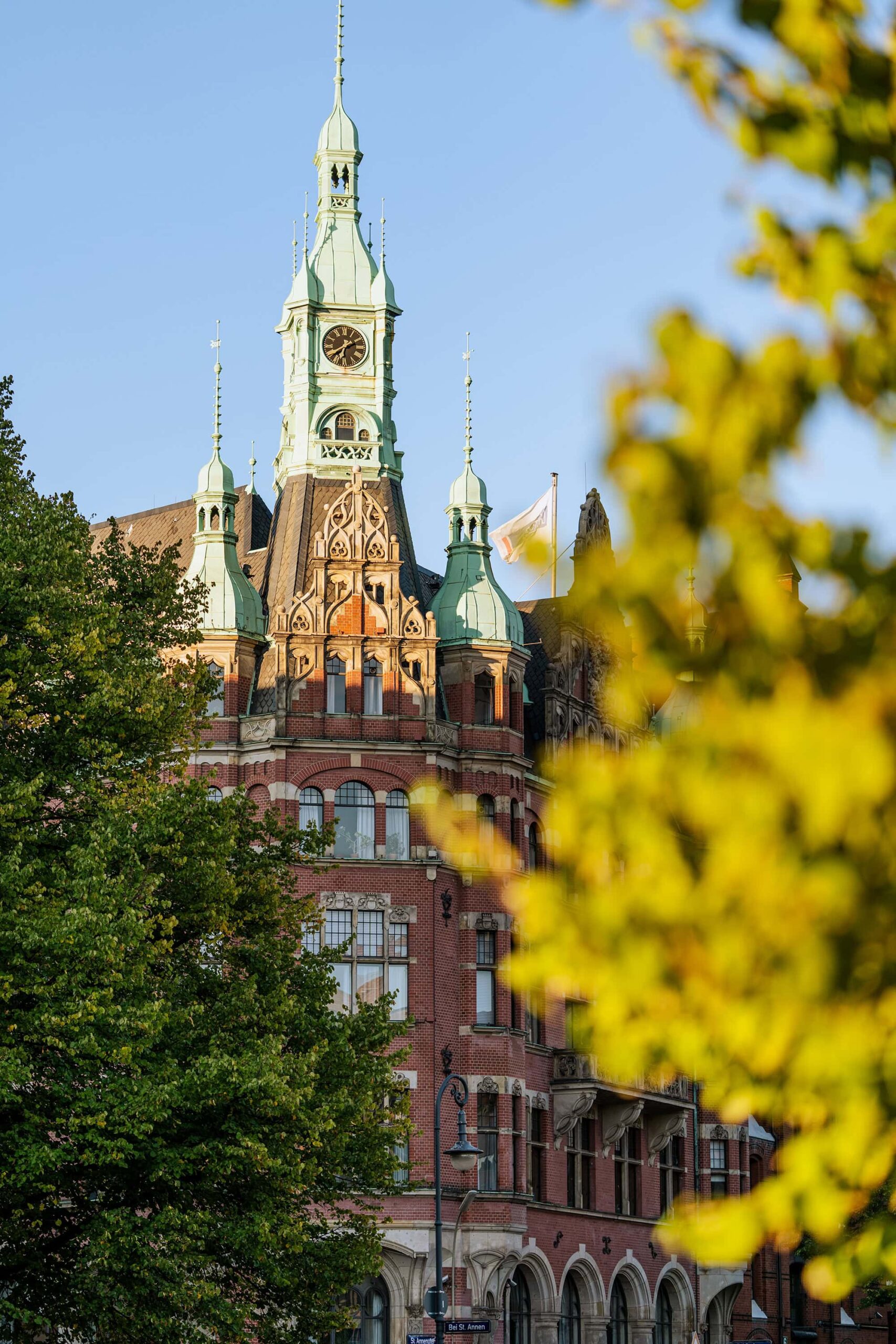 The Speicherstadtrathaus in Hamburg’s Speicherstadt district, one of the historic architectural attractions in Hamburg