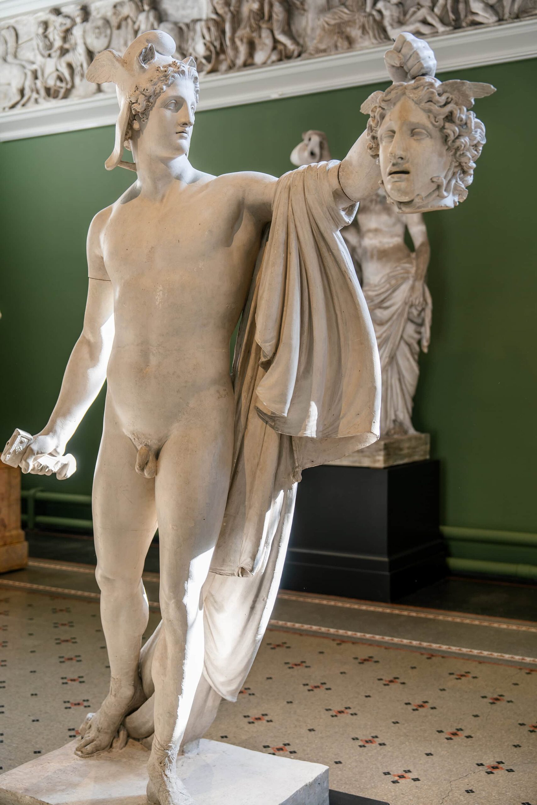 Perseus with the Head of Medusa by Antonio Canova, a masterpiece from the Ny Carlsberg Glyptotek collection in Copenhagen