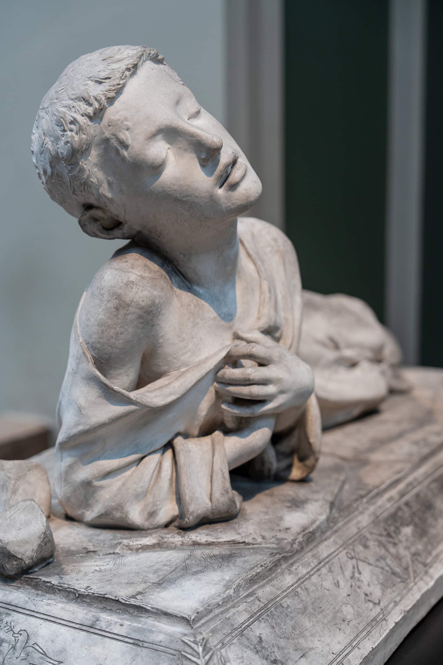 Saint Tarcisius marble sculpture by Alexandre Falguière at the Ny Carlsberg Glyptotek collection in Copenhagen