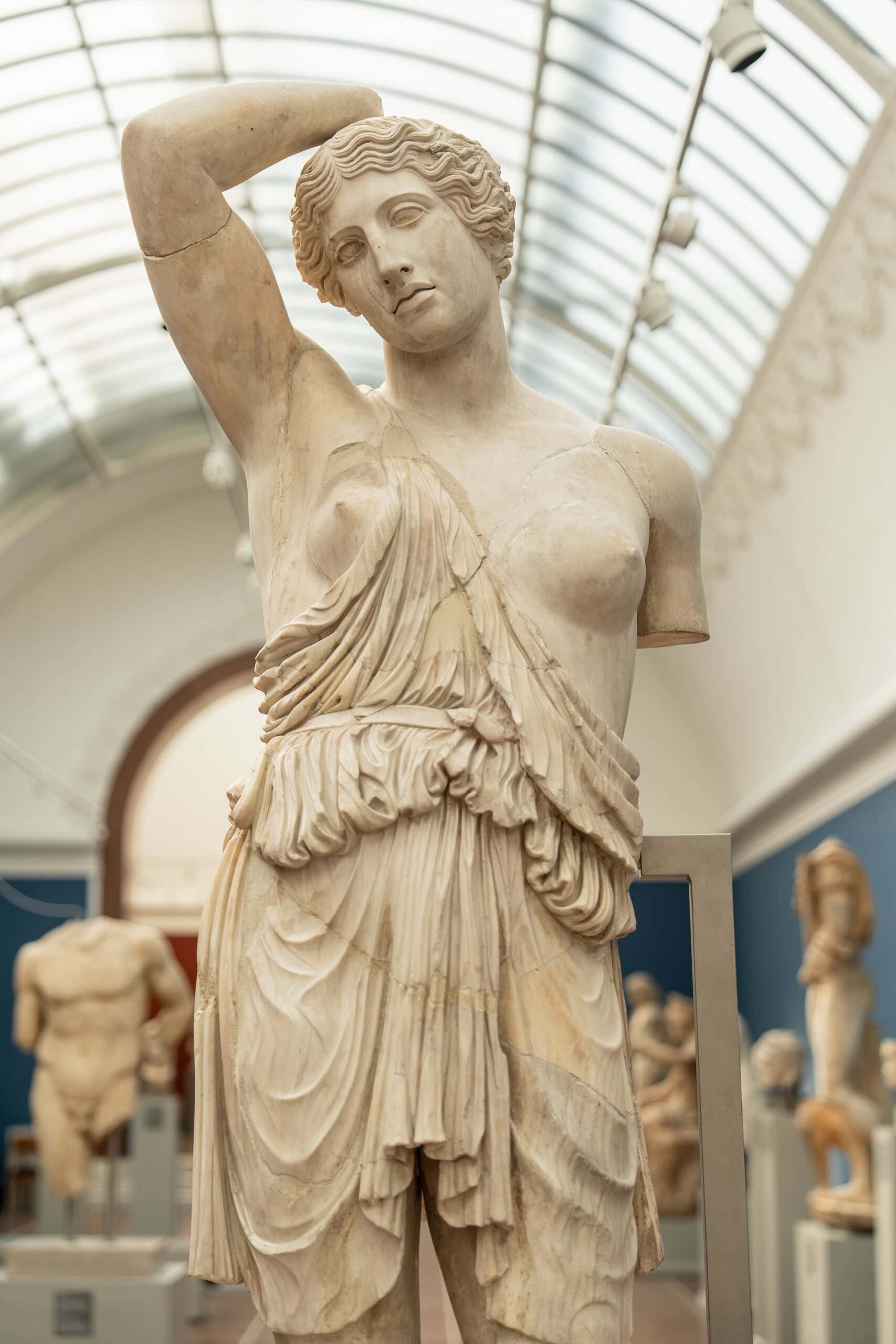 The Wounded Amazon statue on display at the Ny Carlsberg Glyptotek Art Museum in Copenhagen